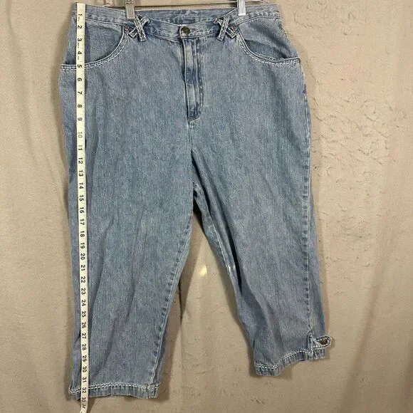 CJ Banks Womens Blue Capri Jeans Plus Size 16W - Picture 8 of 15